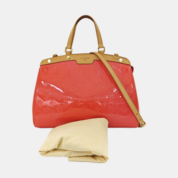 BREA MM Monogram Patent Leather Pink