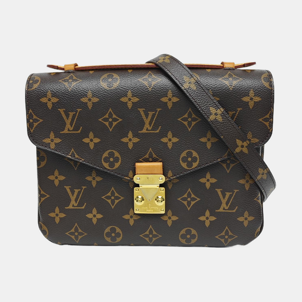 MÉTIS MM Monogram Coated Canvas Brown