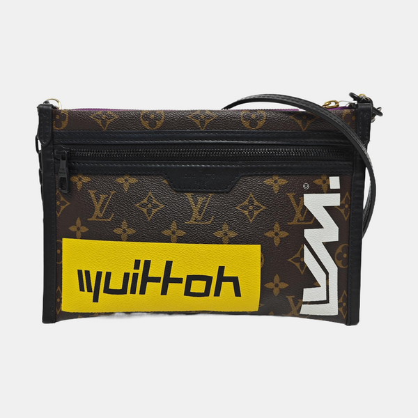 FLAT Monogram Coated Canvas Brown