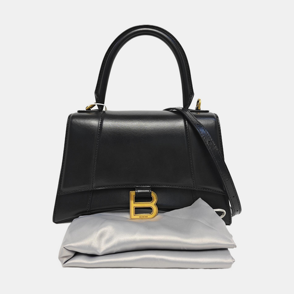 Hourglass S Calfskin Black