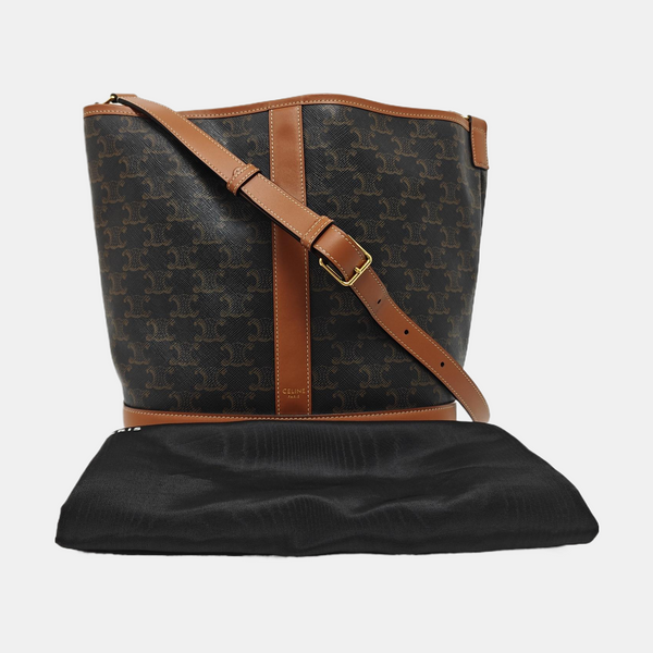 TRIOMPHE CANVAS Medium Coated Canvas Brown