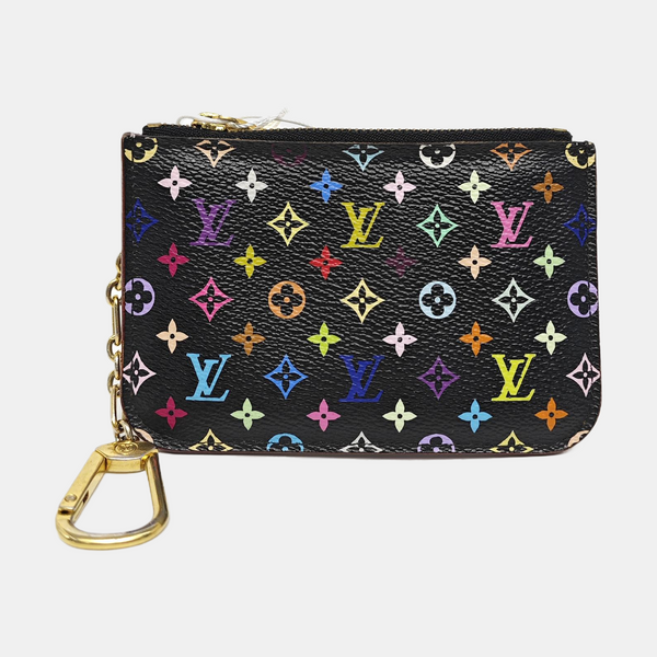 LV × TM Monogram Coated Canvas Wallet Black