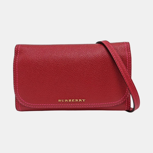 Calfskin Shoulder Bag Red