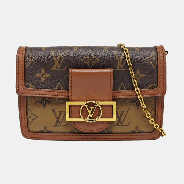 DAUPHINE WOC Monogram Coated Canvas Brown