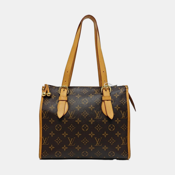 POPINCOURT Monogram Coated Canvas Brown