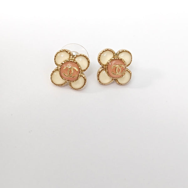Resin White Stud Earrings