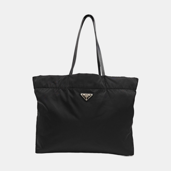 Nylon Tote Bag Medium Black