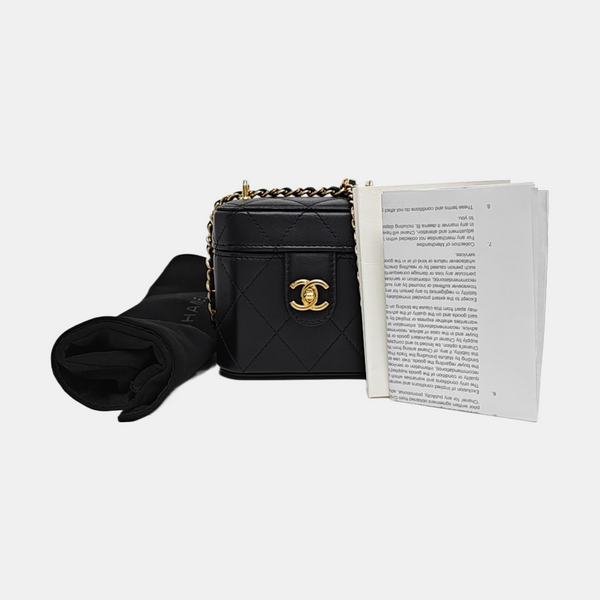 Quilted Lambskin Small Black