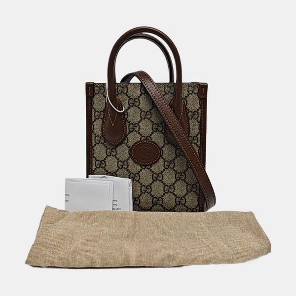 Retro Mini Monogram Coated Canvas Beige