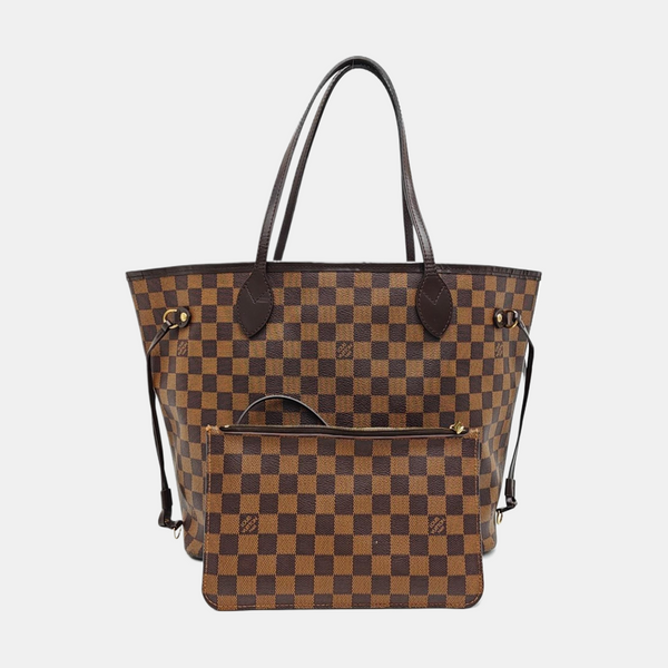 NEVERFULL MM Damier Ebene Coated Canvas Brown