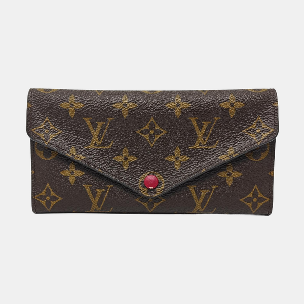 JOSÉPHINE Monogram Coated Canvas Brown Wallet