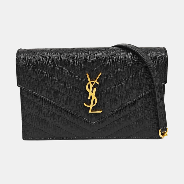 MONOGRAM WOC Chevron Calfskin Black