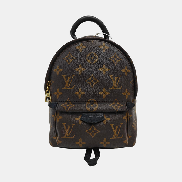 PALM SPRINGS Mini Monogram Coated Canvas Brown