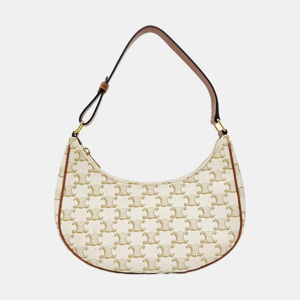 Authenticated pre-owned AVA Coated Canvas Beige - Top Handle Bag at Looply
