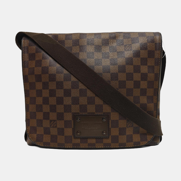 BROOKLYN Damier Ebene Coated Canvas Brown