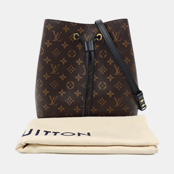 NÉONOÉ MM Monogram Coated Canvas Brown