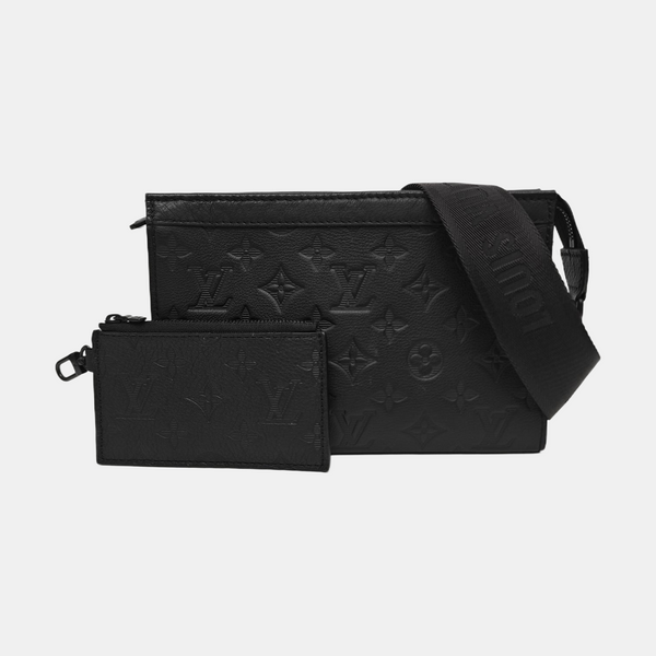TRIANGLE Monogram Calfskin Black