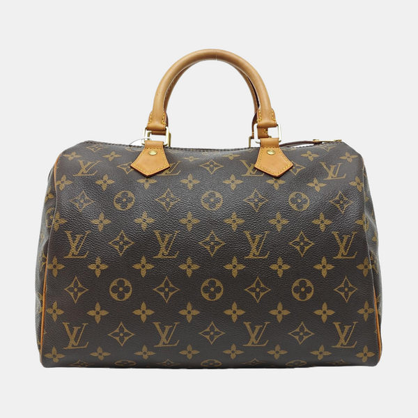 SPEEDY 30 Monogram Coated Canvas Brown