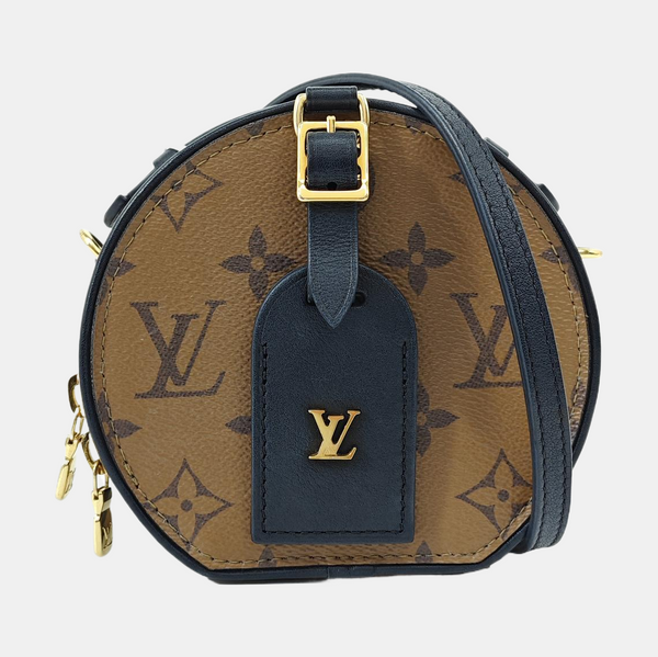 BOITE CHAPEAU Mini Monogram Coated Canvas Brown