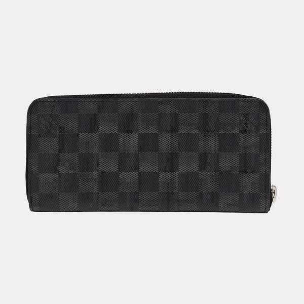 ZIPPY Damier Graphite Coated Canvas Gray