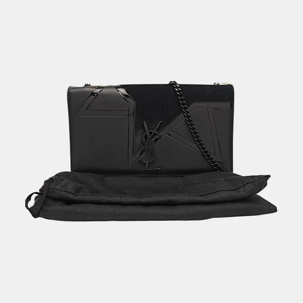Calfskin Shoulder Bag Black