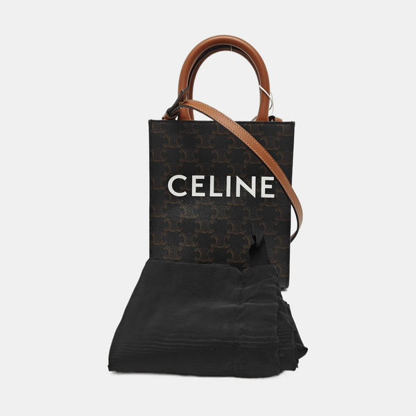 CABAS CELINE Mini Coated Canvas Brown