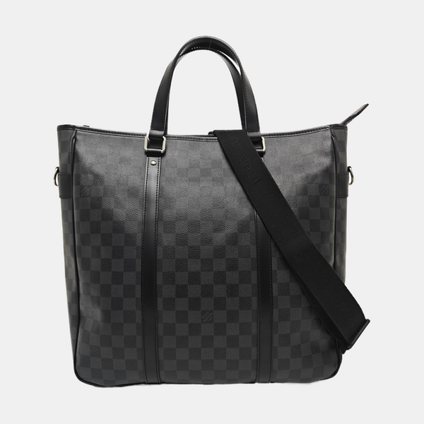 TADAO MM Damier Graphite Coated Canvas Gray