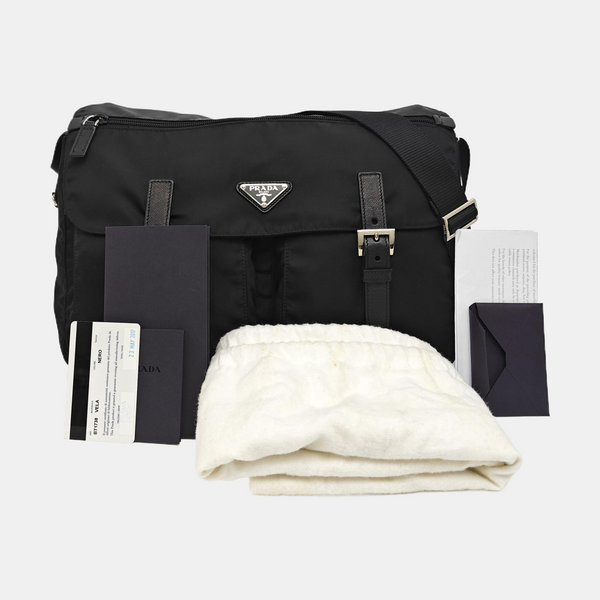 Vela Messenger Bag Nylon Black