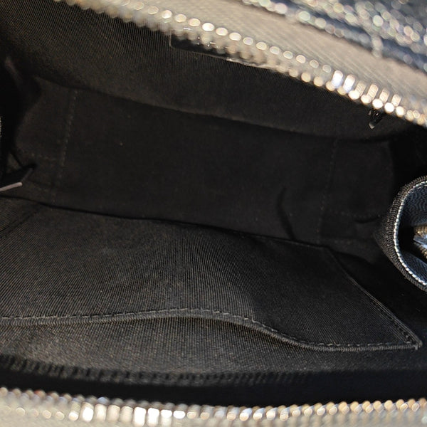 Quilted Grained Calfskin Gray