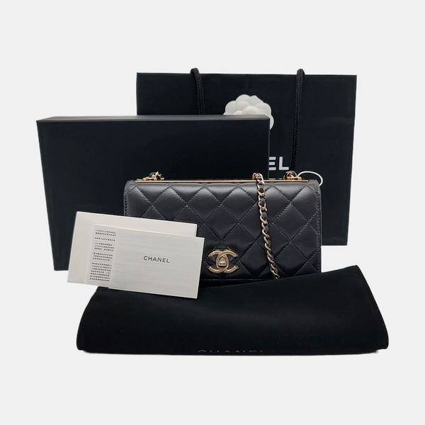 TRENDY CC WOC Quilted Lambskin Gray