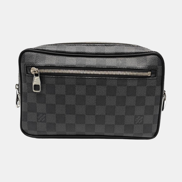 ALPHA Damier Graphite Coated Canvas Gray