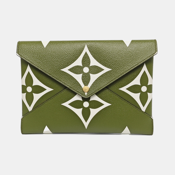KIRIGAMI Monogram Coated Canvas Green