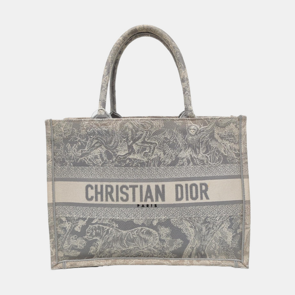 Book Tote Medium Canvas Gray