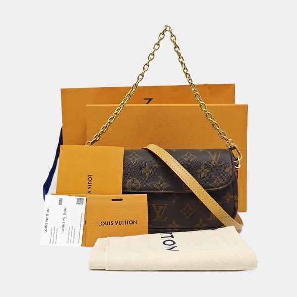 IVY Monogram Coated Canvas Brown
