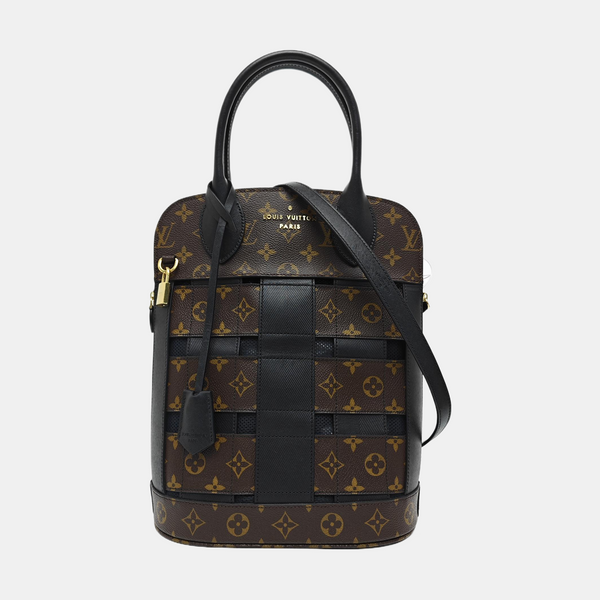 Monogram Coated Canvas Shoulder Bag Brown