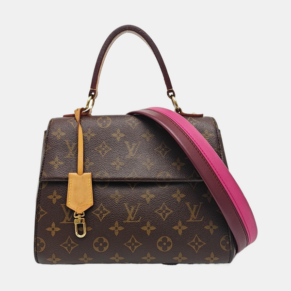 CLUNY PM Monogram Coated Canvas Brown