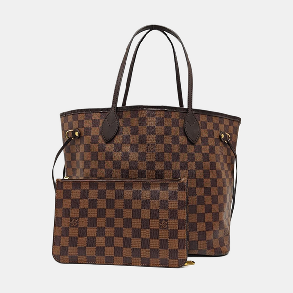 NEVERFULL MM Damier Ebene Coated Canvas Brown