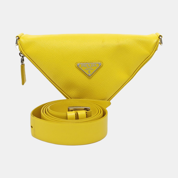 Calfskin Shoulder Bag Yellow