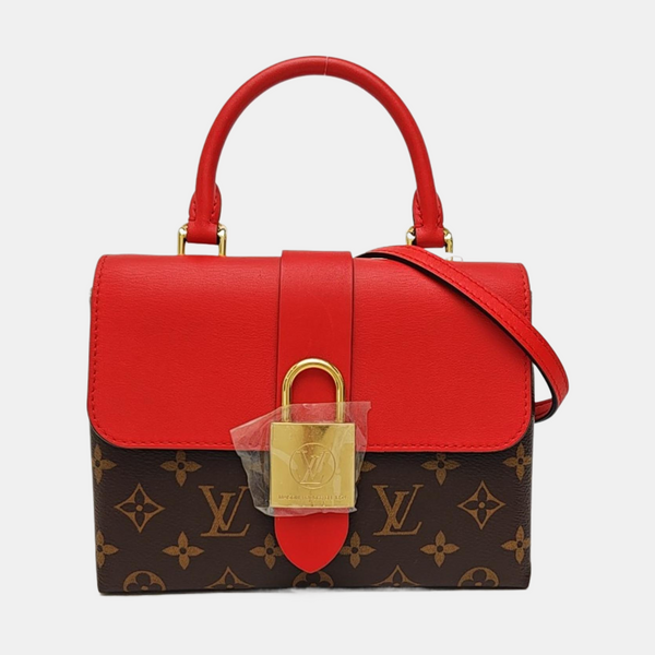 LOCKY BB Monogram Coated Canvas Red