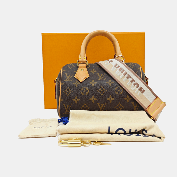 SPEEDY 20 Monogram Coated Canvas Brown