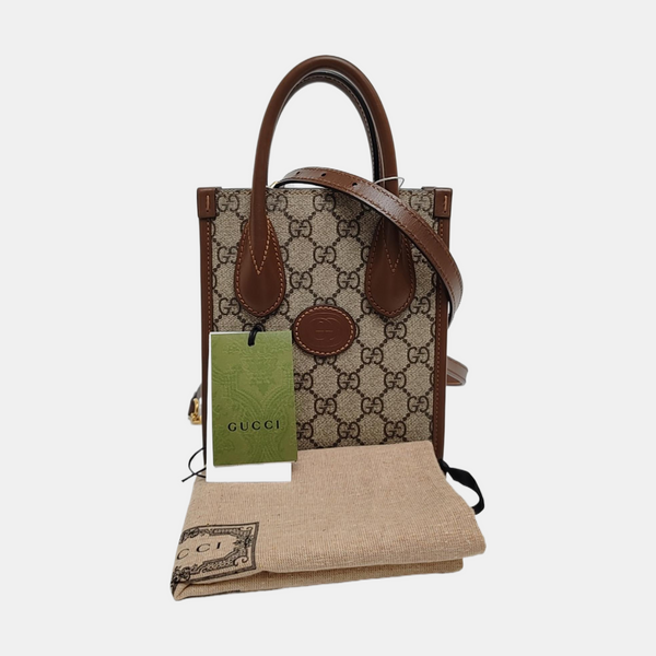 Retro Mini Monogram Coated Canvas Beige