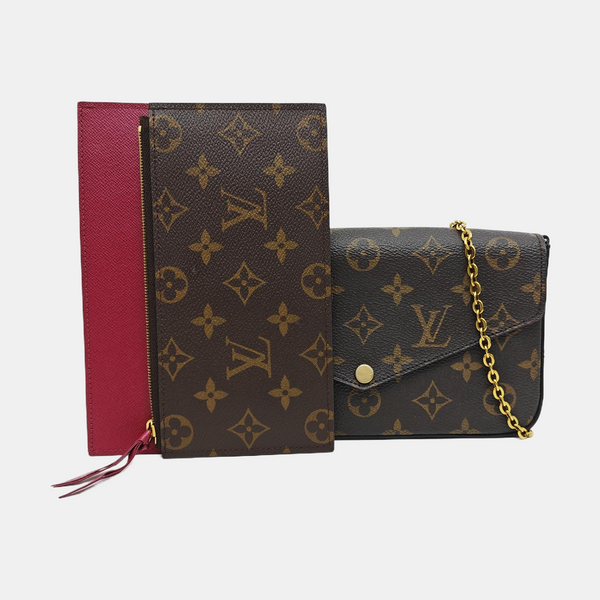 FÉLICIE Monogram Coated Canvas Brown