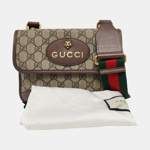 Neo Vintage Small Monogram Coated Canvas Beige