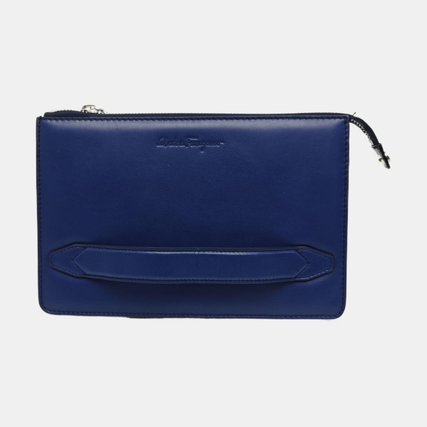 Calfskin Clutch Blue