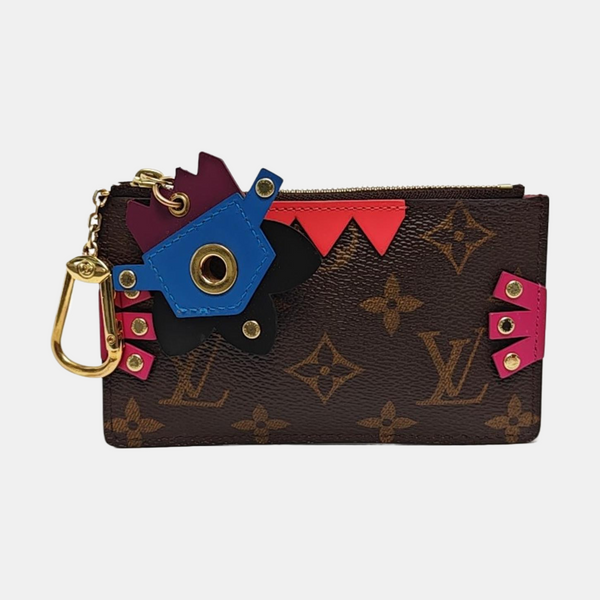 Monogram Coated Canvas Key Pouch Brown