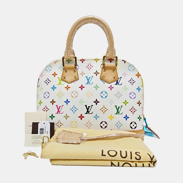 LV × TM ALMA PM Monogram Coated Canvas White