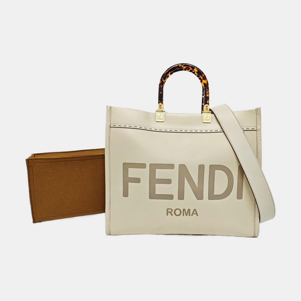 Sunshine Medium Calfskin White