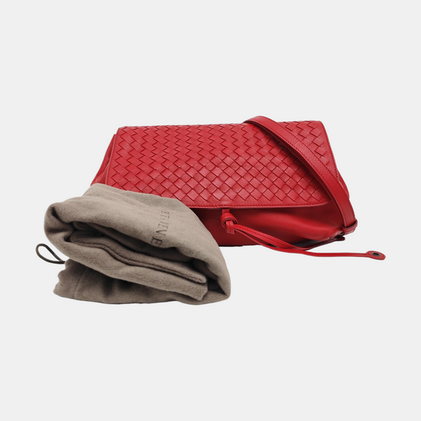 Calfskin Shoulder Bag Orange