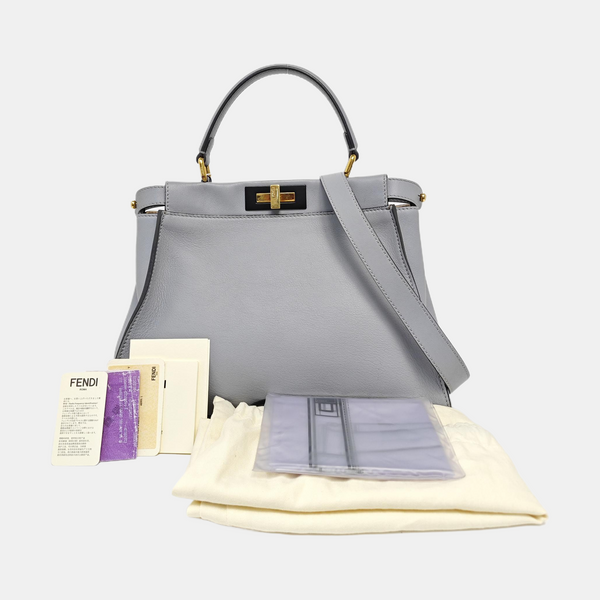 Peekaboo Medium Calfskin Blue