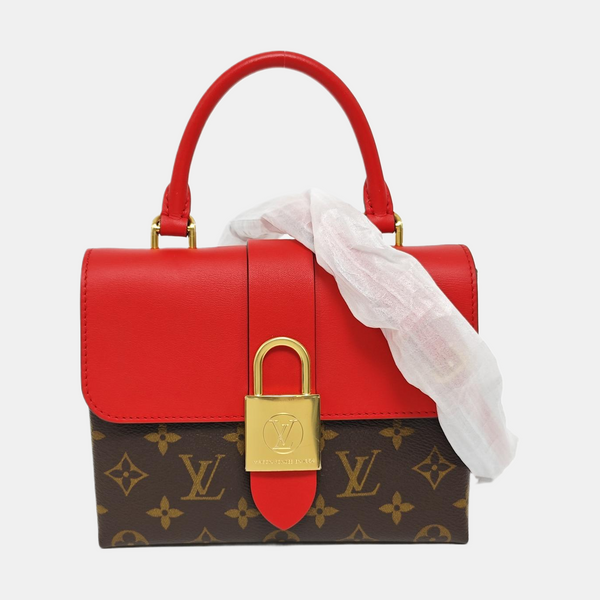 LOCKY BB Monogram Coated Canvas Red